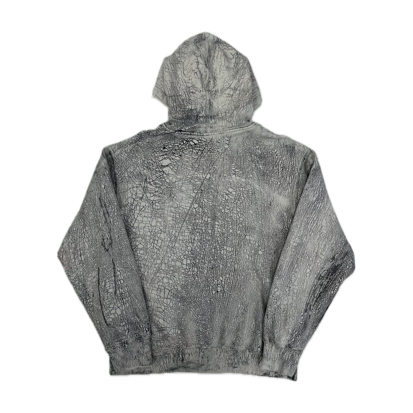 Supreme Crackle Zip Up Hooded Sweatshirt Natural