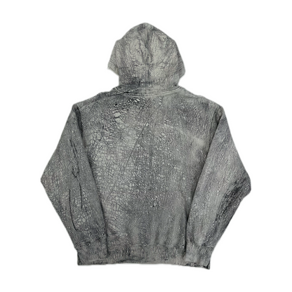Supreme Crackle Zip Up Hooded Sweatshirt Natural