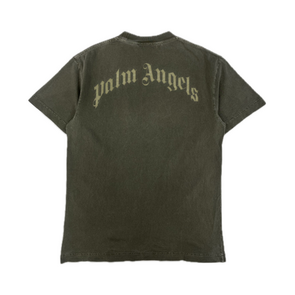 Palm Angels Teddy Bear Logo Tee Green