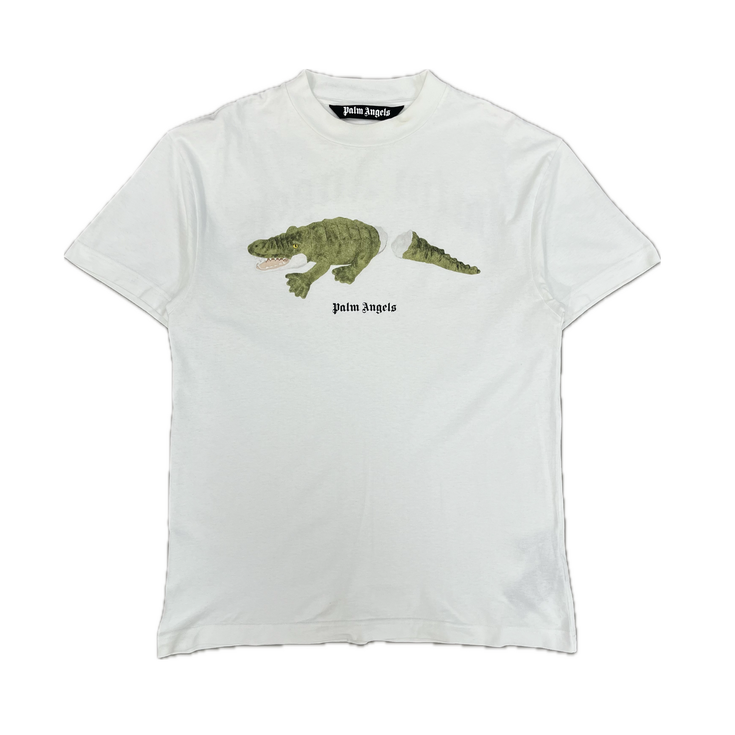 Palm Angels Crocodile Print Tee White