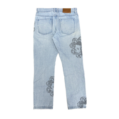 Pleasures Special Printed Denim Jeans Blue