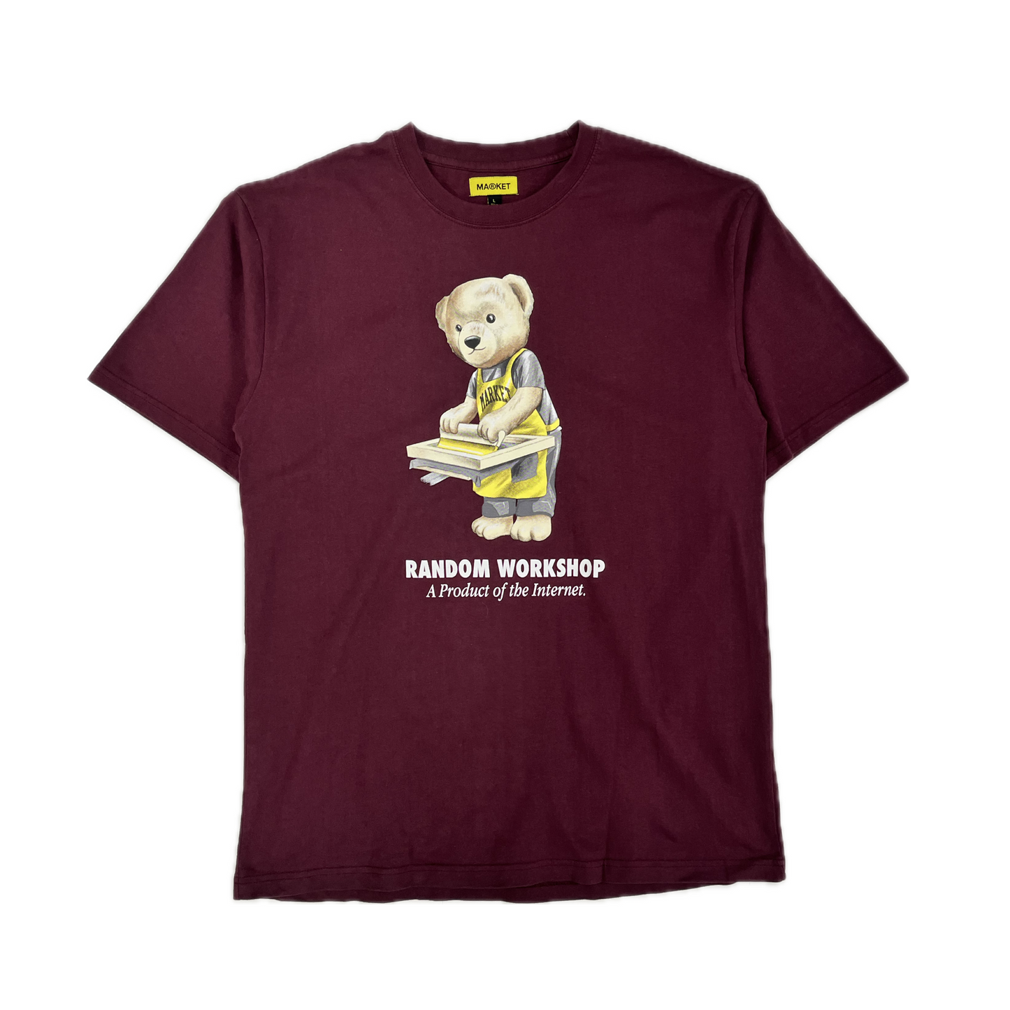 MARKET Random Workshop Bear Tee Burgundy