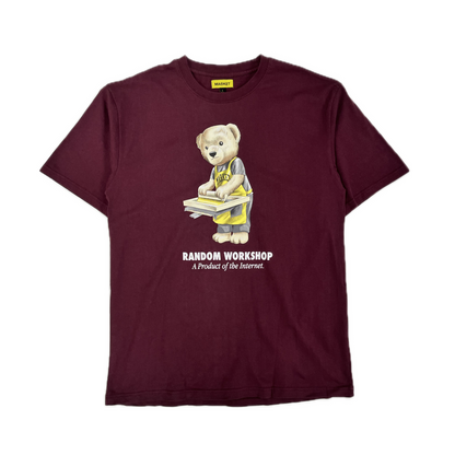 MARKET Random Workshop Bear Tee Burgundy