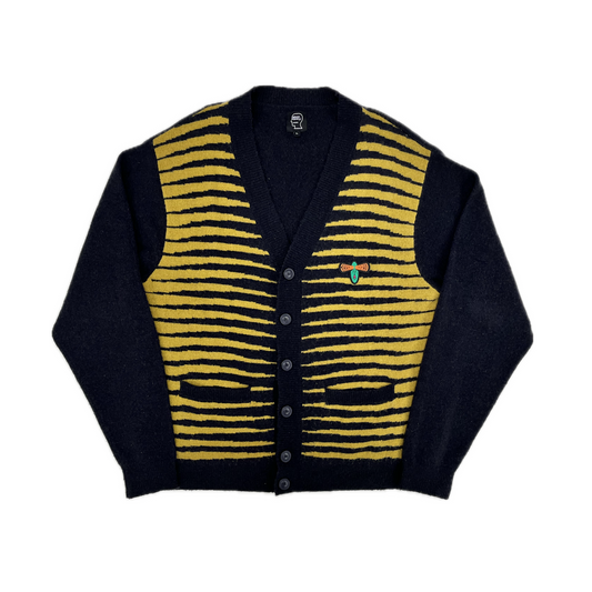 Brain Dead Cardigan Black/Yellow