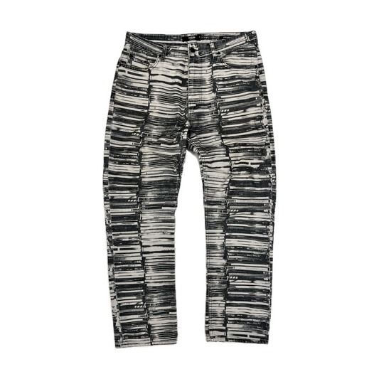 Jaded London Denim Jeans Black/White
