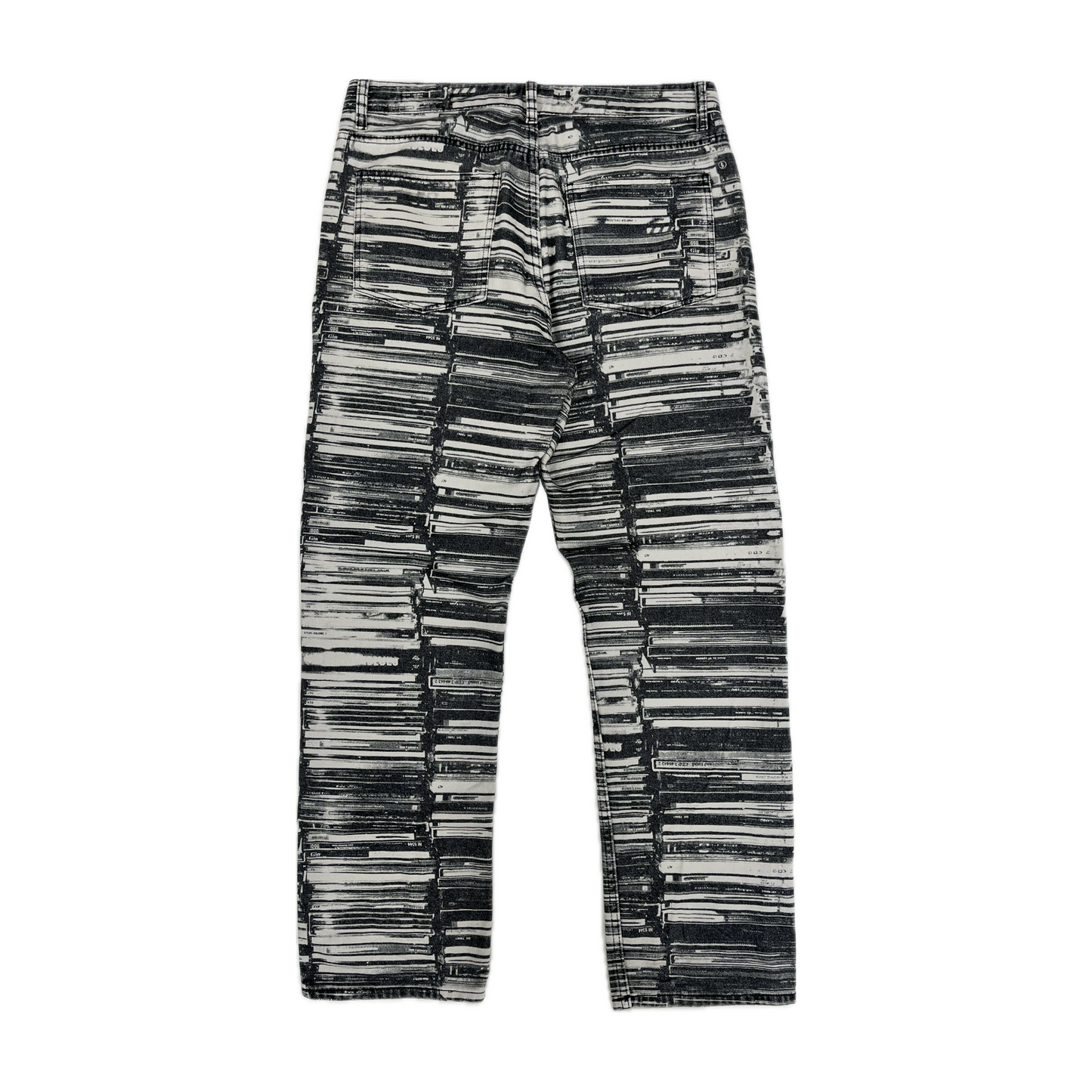Jaded London Denim Jeans Black/White