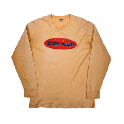Supreme Ripple Long Sleeve Tee Peach