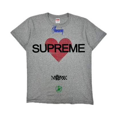 Supreme Announcing Tee Heather Grey