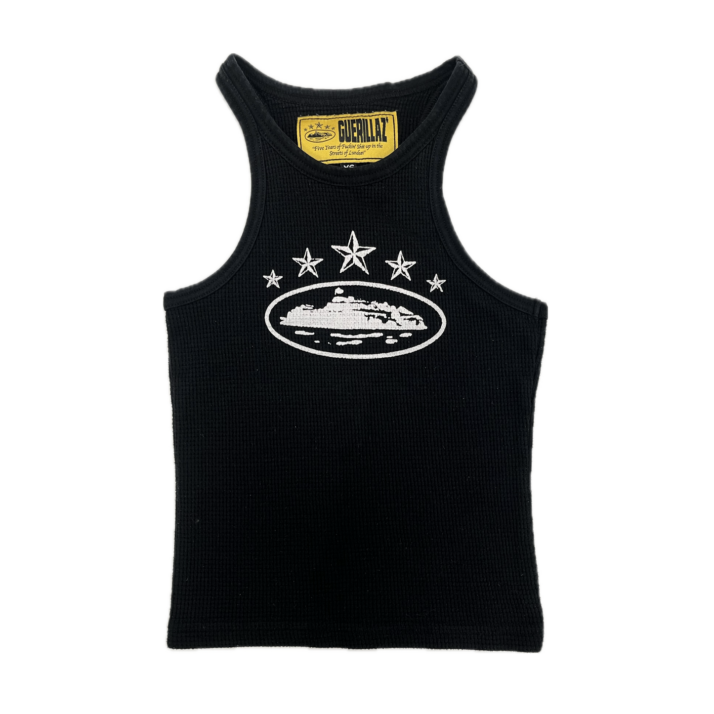 Corteiz Women's 5 Starz Alcatraz Tank Top Black