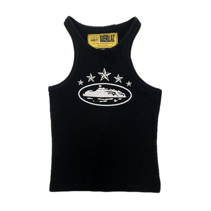 Corteiz Women's 5 Starz Alcatraz Tank Top Black