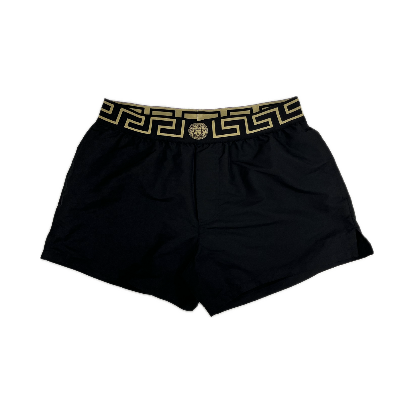 Versace Greca Border Swim Shorts Black