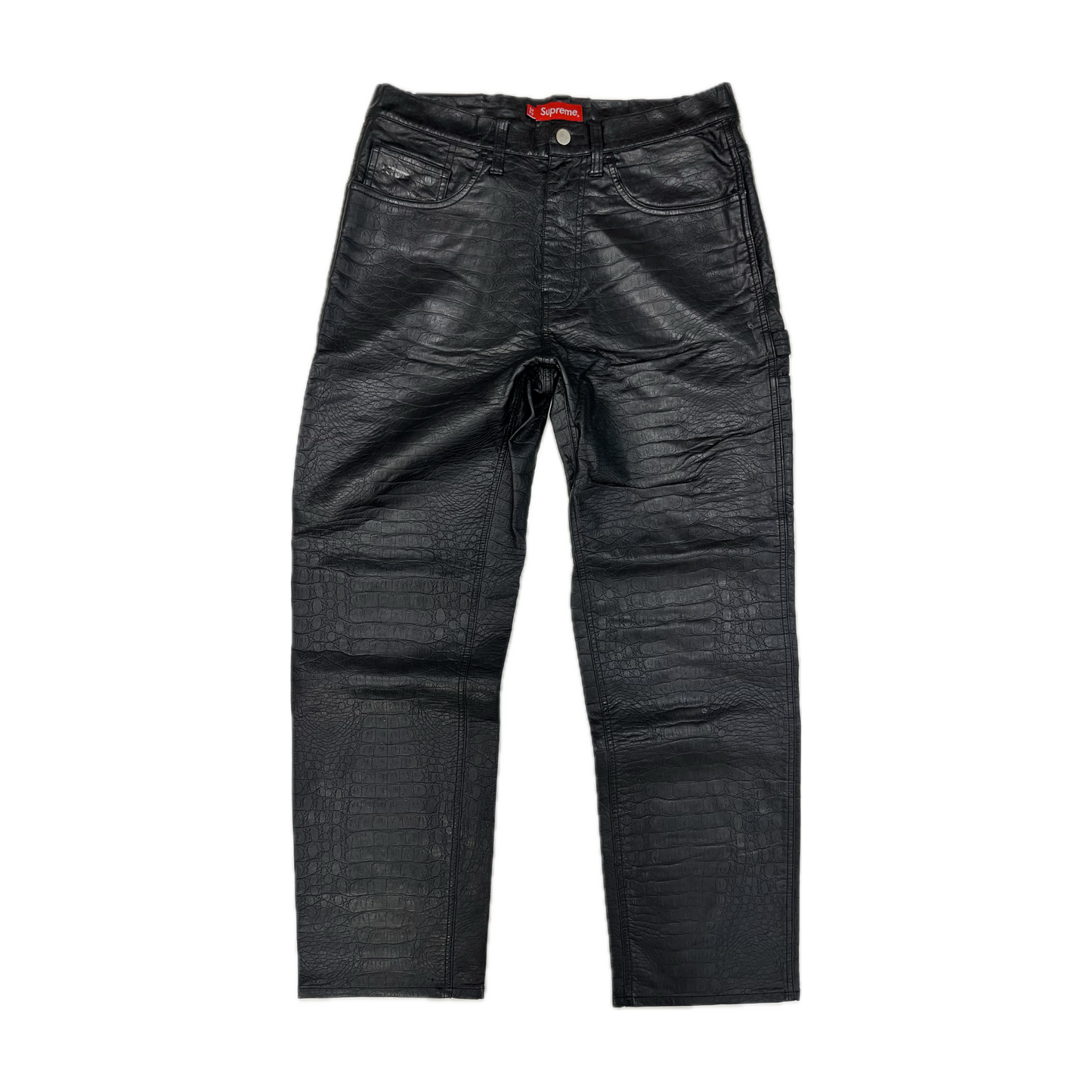 Supreme Faux Croc Painter Pants Black