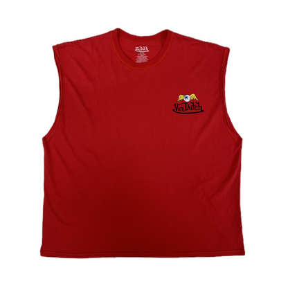 Von Dutch Logo Tank Top Red