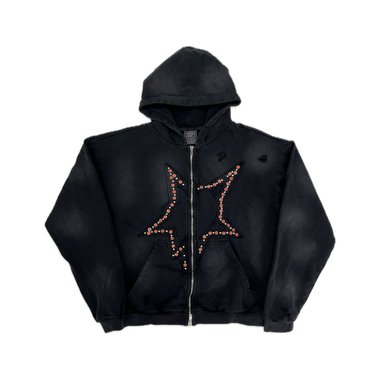 Dripoholics D-Star Ruby Zip Hoodie Black