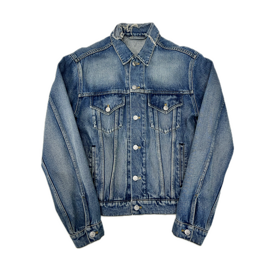Balenciaga Denim Trucker Jacket Washed Blue