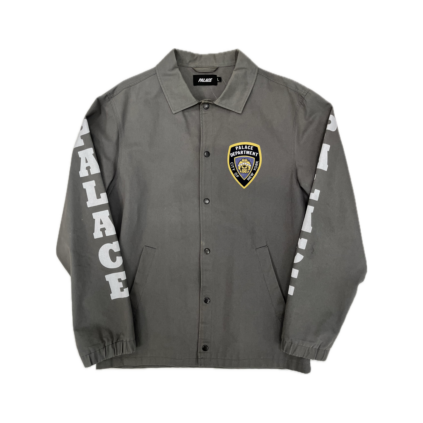 Palace Department Coach Jacket Grey – Cruizer Vintage Palace Department Coach Jacket Grey – Cruizer Vintage