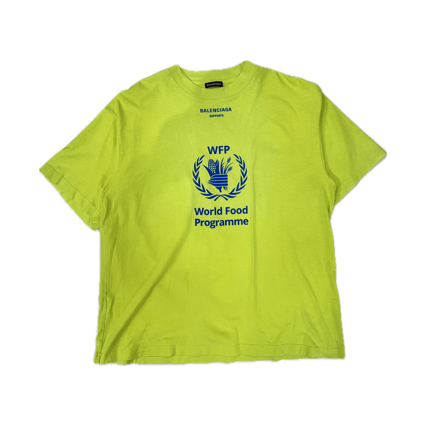 Balenciaga WFP World Food Programme Neon Tee