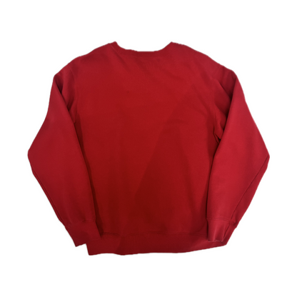 Supreme Cutout Box Logo Crewneck Red