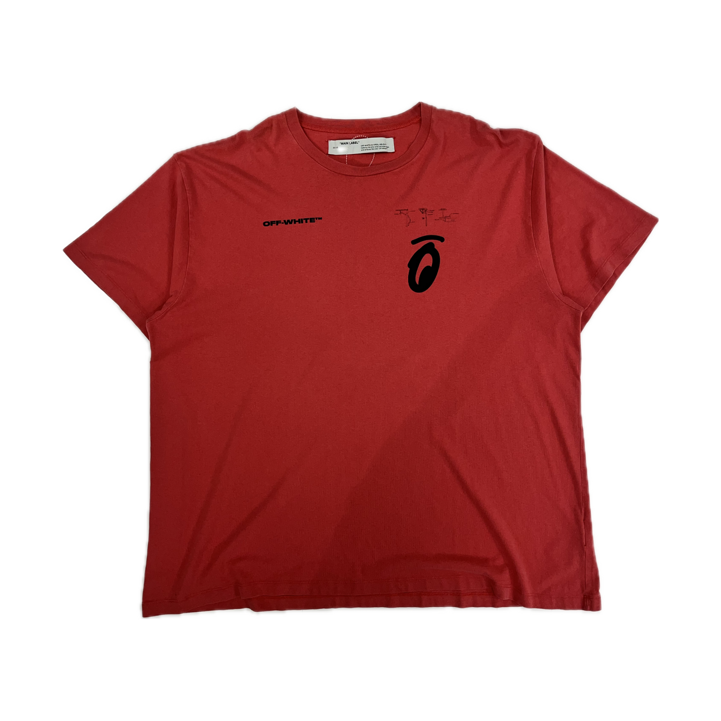 Off White Tee Red