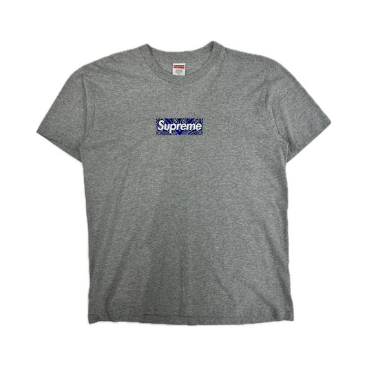 Supreme Bandana Box Logo Heather Grey