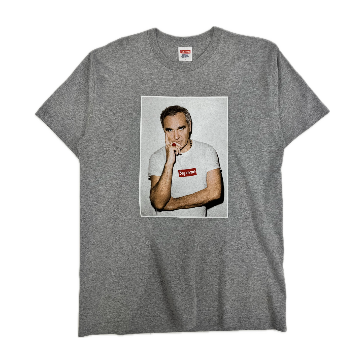 Supreme Morissey Photo Tee Grey