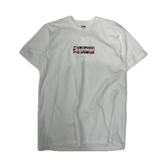 Supreme x Murakami Covid-19 Box Logo Tee White