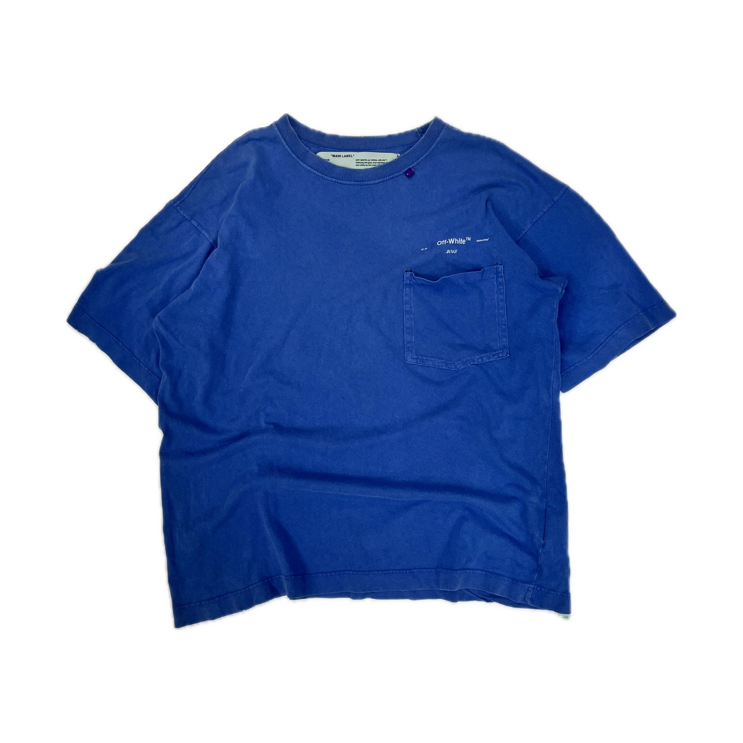 Off-White Pocket Logo Tee Blue