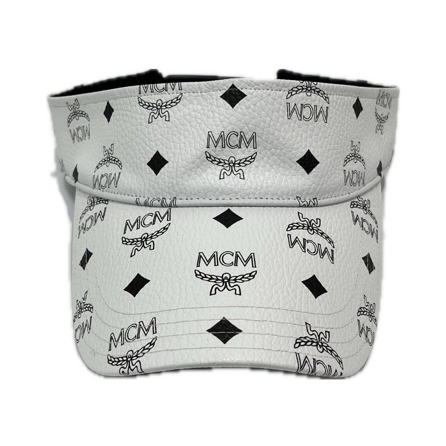 MCM Monogram Visor White