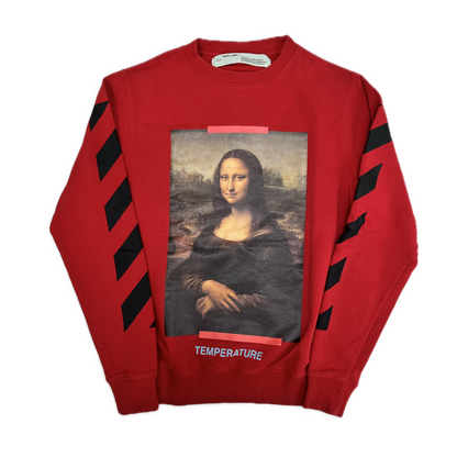 Off White Monna Lisa Crewneck Red