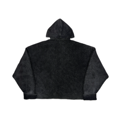 Represent Ribbed Zip Through Hoodie
